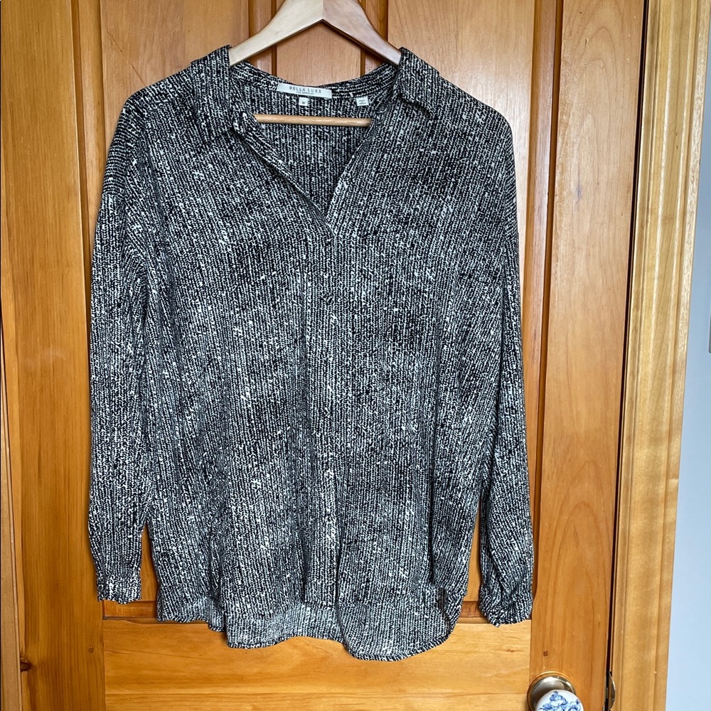 Bella Luxx Black and White Blouse M   REVOLVE
